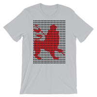 Black Squares Red Lion Unisex T-Shirt Ethiopian Lion of Judah Ethiopia African Abyssinian Kiosk Fashion Cotton Apparel Clothing Bella Canvas Original Art