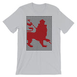 Black Squares Red Lion Unisex T-Shirt Ethiopian Lion of Judah Ethiopia African Abyssinian Kiosk Fashion Cotton Apparel Clothing Bella Canvas Original Art