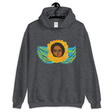 Green Blue Angel Unisex Hoodie Traditional Ethiopian with Feathers and Wings Abyssinian Kiosk Ethiopian Gildan Original Art Fashion Cotton Apparel Clothing