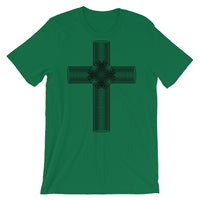 Black Ellipse Cross Bella Canvas Unisex T-Shirt Abyssinian Kiosk Christian Jesus Religion Cross Bella Canvas Original Art Fashion Cotton Apparel Clothing