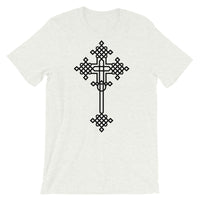 Plain Black #13 Cross Unisex T-Shirt Abyssinian Kiosk Ethiopian Coptic Orthodox Tewahedo Christian Bella Canvas Original Art Fashion Cotton Apparel Clothing