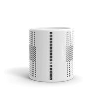 Black Slanted Squares Kaffa Mug