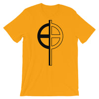 Black Half Solid Half Empty Cross Unisex T-Shirt Abyssinian Kiosk Ethiopian Coptic Orthodox Tewahedo Christian Bella Canvas Original Art Fashion Cotton Apparel Clothing