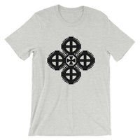 Plain Black #9 Cross Unisex T-Shirt Ethiopian Coptic Orthodox Abyssinian Kiosk Christian Bella Canvas Original Art Abyssinian Kiosk Fashion Cotton Apparel Clothing