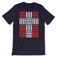 4 Lines White Cross Red Unisex T-Shirt Abyssinian Kiosk Christian Bella Canvas Original Art Fashion Cotton Apparel Clothing