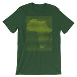 Africa Yellow Dashes Unisex T-Shirt Abyssinian Kiosk Scantron Map Bella Canvas Original Art Fashion Cotton Apparel Clothing