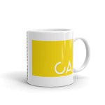 CA Cut Out Yellow Kaffa Mug