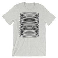 Black Ellipses Unisex T-Shirt Abyssinian Kiosk Contained Chaos of Hovering Ellipses Fashion Cotton Apparel Clothing Bella Canvas Original Art