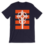 White Cross Red Stripes Unisex T-Shirt Ethiopian Coptic Orthodox Abyssinian Kiosk Christian