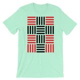 4 Lines Black Cross Red Unisex T-Shirt Abyssinian Kiosk Christian Bella Canvas Original Art Fashion Cotton Apparel Clothing