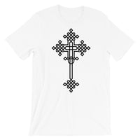 Plain Black #13 Cross Unisex T-Shirt Abyssinian Kiosk Ethiopian Coptic Orthodox Tewahedo Christian Bella Canvas Original Art Fashion Cotton Apparel Clothing