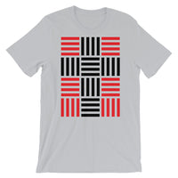 4 Lines Black Cross Red Unisex T-Shirt Abyssinian Kiosk Christian Bella Canvas Original Art Fashion Cotton Apparel Clothing
