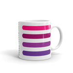 4 Pink to Purple Bars Kaffa Mug
