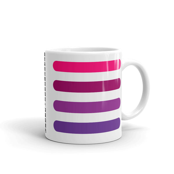 4 Pink to Purple Bars Kaffa Mug