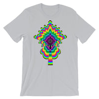 Psychedelic #2 Cross Black Unisex T-Shirt Trip Trippy Colorful Ethiopian Coptic Orthodox Abyssinian Kiosk Christian Bella Canvas Original Art Fashion Cotton Apparel Clothing