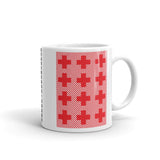 Criss Cross Red Kaffa Mug