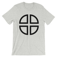 Between the Lines Cross Black Unisex T-Shirt Abyssinian Kiosk Ethiopian Coptic Orthodox Tewahedo Christian Bella Canvas Original Art Fashion Cotton Apparel Clothing