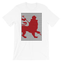 Black Squares Red Lion Unisex T-Shirt Ethiopian Lion of Judah Ethiopia African Abyssinian Kiosk Fashion Cotton Apparel Clothing Bella Canvas Original Art