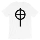 Circle Top Black Cross Unisex T-Shirt Abyssinian Kiosk Ethiopian Coptic Orthodox Tewahedo Christian Bella Canvas Original Art Fashion Cotton Apparel Clothing