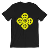 Plain Yellow #9 Cross Unisex T-Shirt Ethiopian Coptic Orthodox Abyssinian Kiosk Christian Bella Canvas Original Art Abyssinian Kiosk Fashion Cotton Apparel Clothing