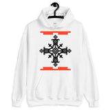 Black Cross Red Legos Unisex Hoodie Ethiopian Coptic Orthodox Abyssinian Kiosk Christian Apparel Gildan Clothing