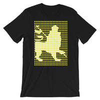 Yellow Squares White Lion Unisex T-Shirt Ethiopian Lion of Judah Ethiopia African Abyssinian Kiosk Fashion Cotton Apparel Clothing Bella Canvas Original Art