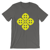 Plain Yellow #9 Cross Unisex T-Shirt Ethiopian Coptic Orthodox Abyssinian Kiosk Christian Bella Canvas Original Art Abyssinian Kiosk Fashion Cotton Apparel Clothing