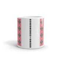 Criss Cross Red Black Kaffa Mug