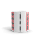 Criss Cross Red Black Kaffa Mug