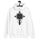 Plain Black #10 Cross Unisex Hoodie Abyssinian Kiosk Ethiopian Coptic Orthodox Tewahedo Christian Gildan Original Art Fashion Cotton Apparel Clothing