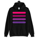 4 Pink to Purple Bars Unisex Hoodie Abyssinian Kiosk Lines Fashion Cotton Apparel Clothing Gildan Original Art