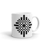 Black Pixel Cross Kaffa Mug