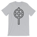 Circle Top Black Hollow Cross Unisex T-Shirt Abyssinian Kiosk Ethiopian Coptic Orthodox Tewahedo Christian Bella Canvas Original Art Fashion Cotton Apparel Clothing