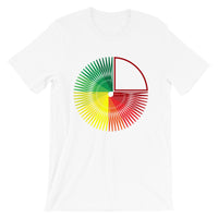 Green to Yellow to Red Star Unisex T-Shirt Abyssinian Kiosk Fashion Cotton Apparel Clothing Bella Canvas Original Art