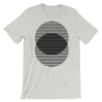 Black Lined Circles Unisex T-Shirt Abyssinian Kiosk Joining Circles Fashion Cotton Apparel Clothing Bella Canvas Original Art