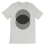 Black Lined Circles Unisex T-Shirt Abyssinian Kiosk Joining Circles Fashion Cotton Apparel Clothing Bella Canvas Original Art