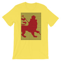 Black Squares Red Lion Unisex T-Shirt Ethiopian Lion of Judah Ethiopia African Abyssinian Kiosk Fashion Cotton Apparel Clothing Bella Canvas Original Art