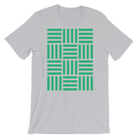 Lots of 4 Green Lines Unisex T-Shirt Abyssinian Kiosk Fashion Cotton Apparel Clothing Bella Canvas Original Art