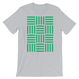 Lots of 4 Green Lines Unisex T-Shirt Abyssinian Kiosk Fashion Cotton Apparel Clothing Bella Canvas Original Art