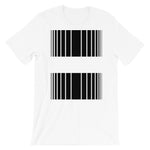 Black Broken Barcode Unisex T-Shirt Bella Canvas Original Art Abyssinian Kiosk Fashion Cotton Apparel Clothing