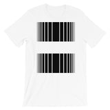 Black Broken Barcode Unisex T-Shirt Bella Canvas Original Art Abyssinian Kiosk Fashion Cotton Apparel Clothing