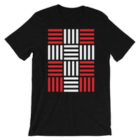 4 Lines White Cross Red Unisex T-Shirt Abyssinian Kiosk Christian Bella Canvas Original Art Fashion Cotton Apparel Clothing