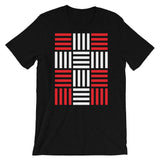 4 Lines White Cross Red Unisex T-Shirt Abyssinian Kiosk Christian Bella Canvas Original Art Fashion Cotton Apparel Clothing