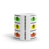 Black Lines GYR Angels Kaffa Mug