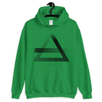 Black Triangles & Strikes Unisex Hoodie Abyssinian Kiosk Fashion Cotton Apparel Clothing Gildan Original Art