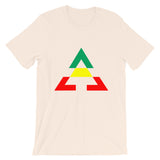 Pyramid GYR Unisex T-Shirt Pyramid RWB Unisex T-Shirt Bella Canvas Original Art Abyssinian Kiosk Fashion Cotton Apparel Clothing Triangle GYR Green Yellow Red Ethiopia Ethiopian Flag