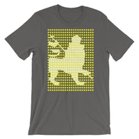 Yellow Squares White Lion Unisex T-Shirt Ethiopian Lion of Judah Ethiopia African Abyssinian Kiosk Fashion Cotton Apparel Clothing Bella Canvas Original Art