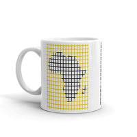 Black Africa Dark Yellow Grid Kaffa Mug