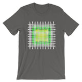 White Green Yellow Ellipses Unisex T-Shirt Abyssinian Kiosk Fashion Ellipses Inside Ellipses Cotton Apparel Clothing Bella Canvas Original Art