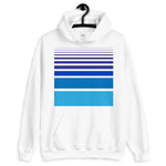 Purple to Blue Unisex Hoodie Bars and Lines Orange Abyssinian Kiosk Fashion Cotton Apparel Clothing Gildan Original Art 